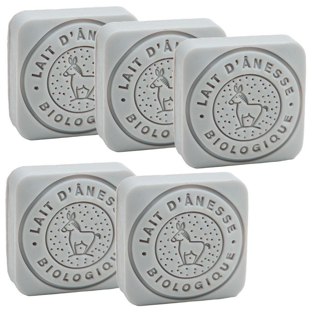 French Donkey Milk Soap, Lotus Fragrance, Set of 5, 30g