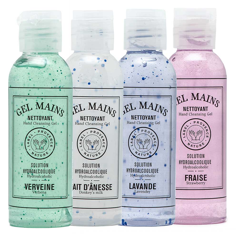 French Hand Sanitiser, Aloe Vera, 4 pack, Multiple Fragrances, 50ml