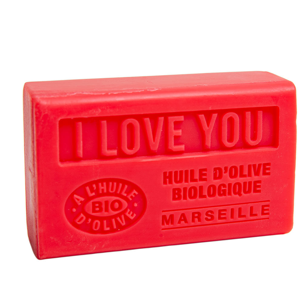 French Olive Oil Soap with Shea Butter, I Love You Fragrance, 125g