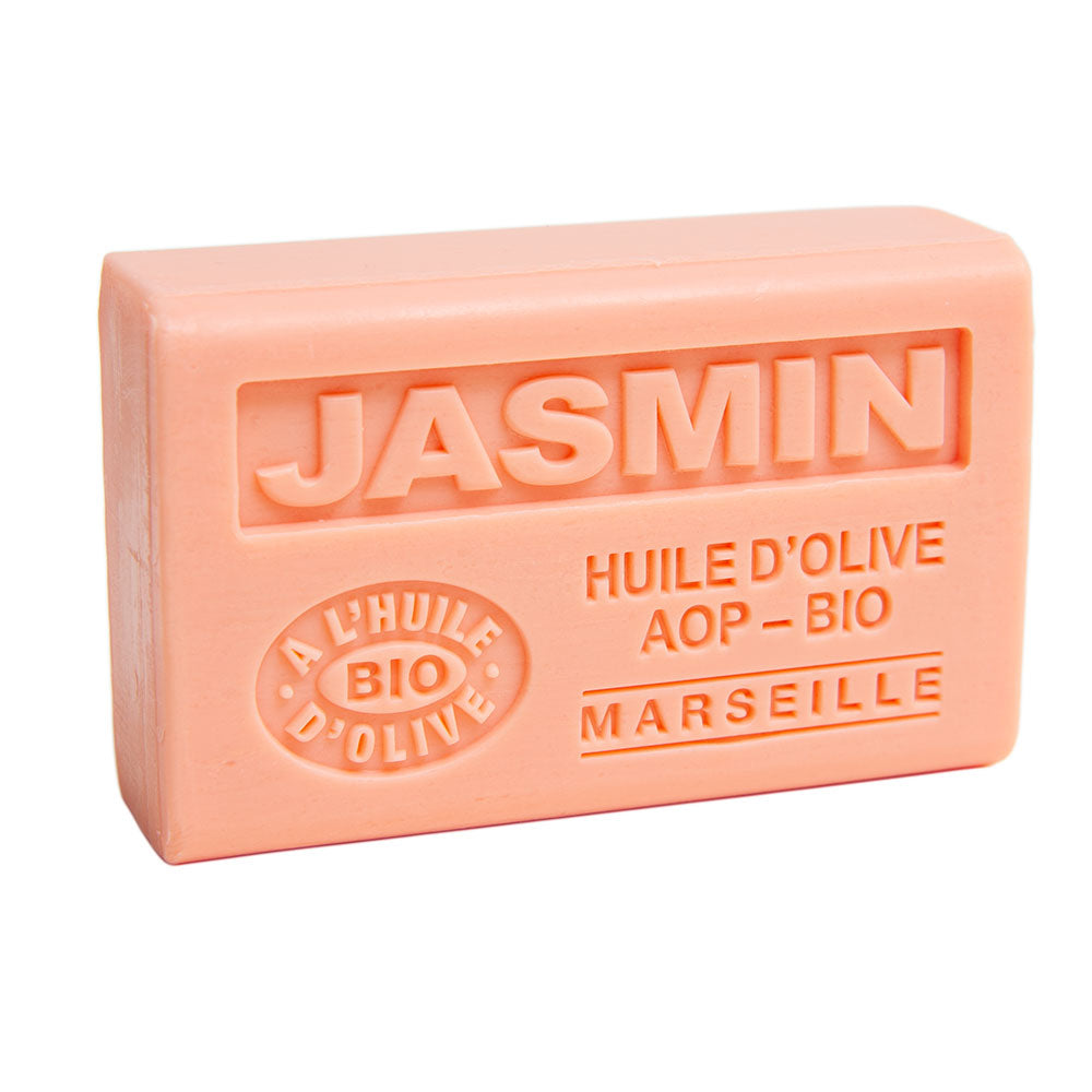 French Olive Oil Soap with Shea Butter, Jasmine Fragrance, 125g