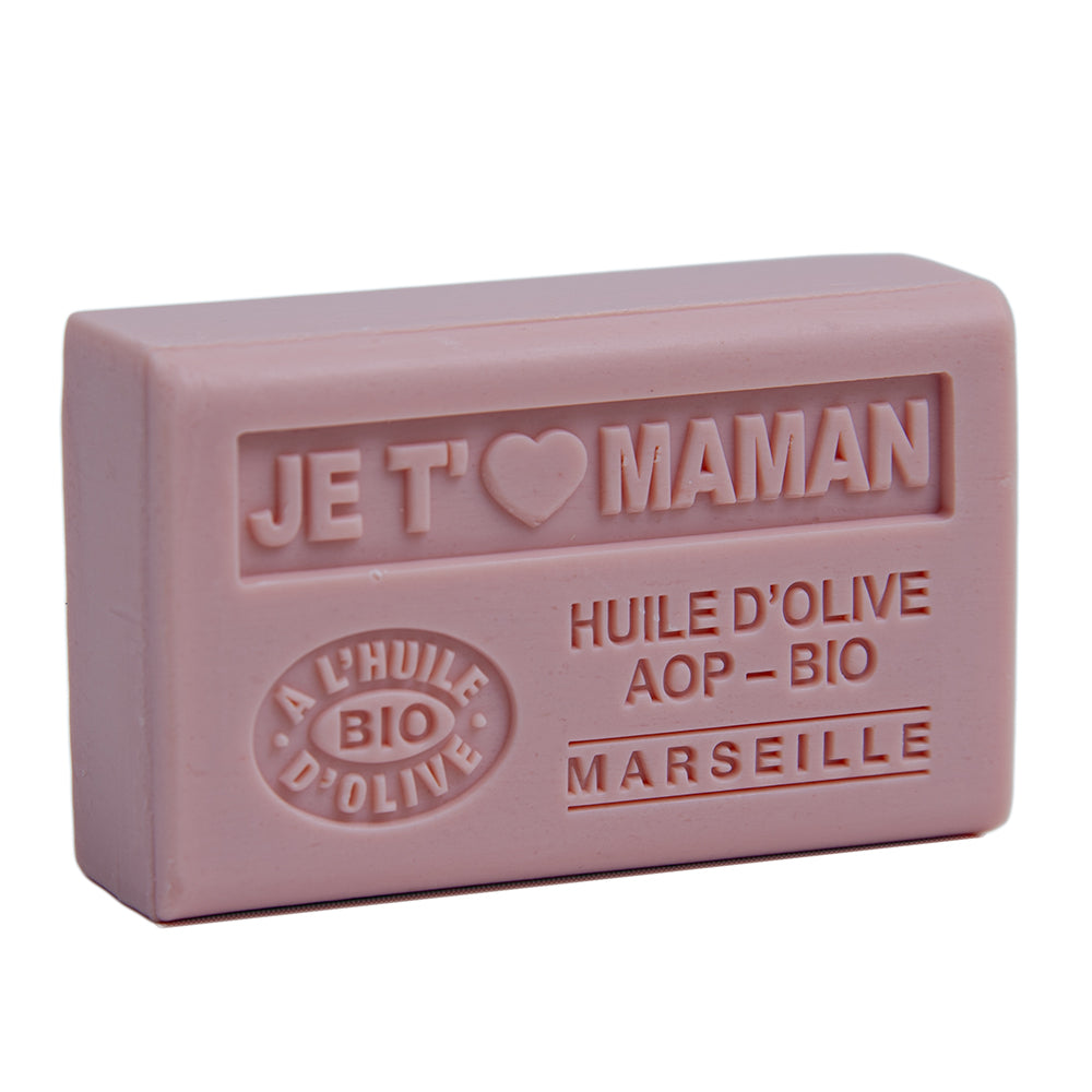 French Olive Oil Soap with Shea Butter, I Love Mother, Maman Fragrance, 125g