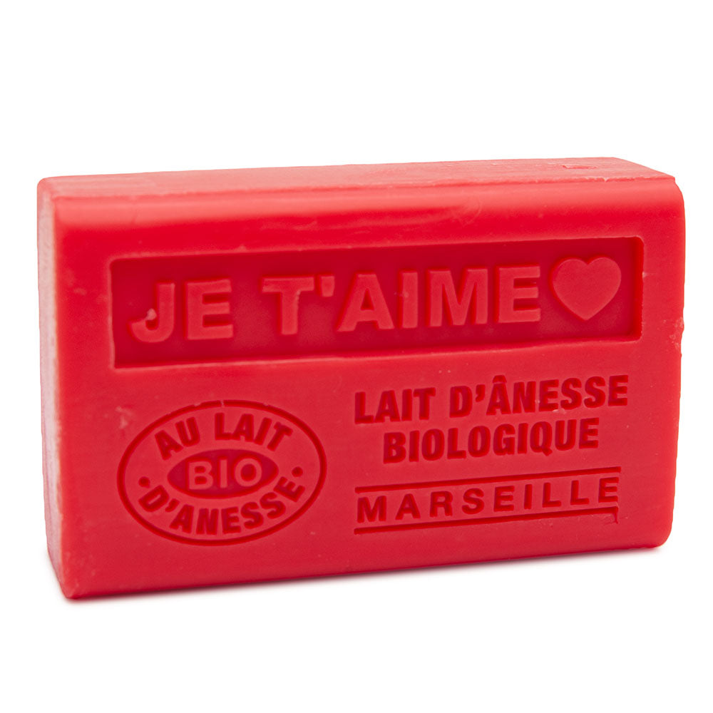 French Soap with Donkey Milk, Je T'aime (I Love You) Fragrance, 125g