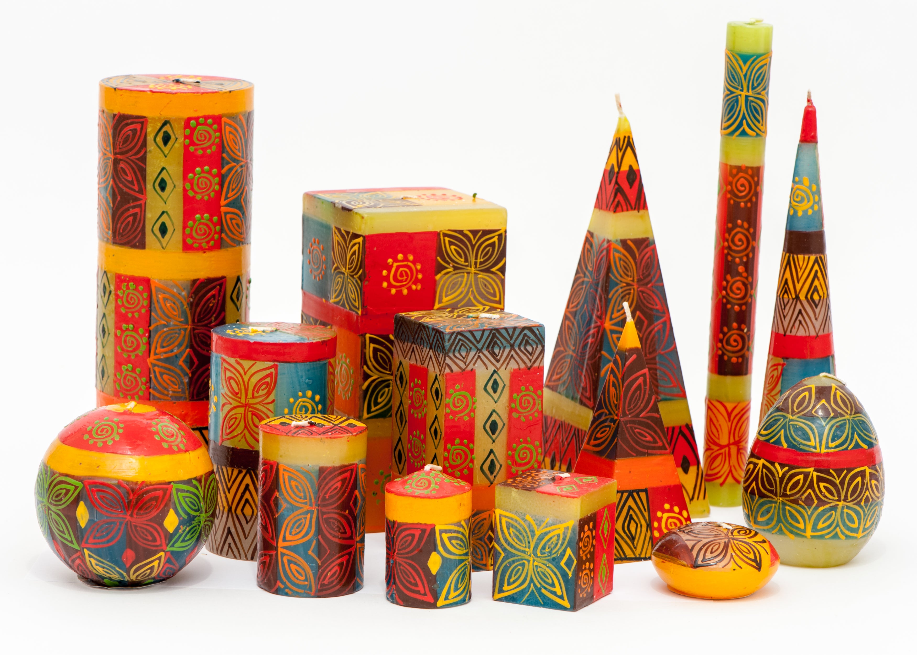 South African Candles, Single Wick, Desert Rose Design