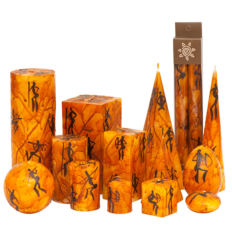 South African Candles, Single Wick, Original Bushmen Design