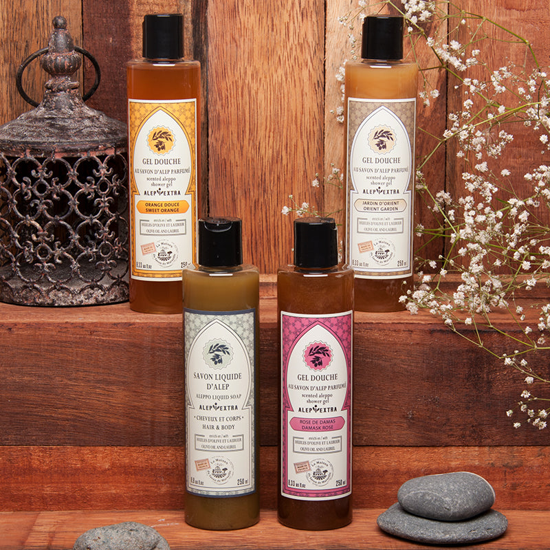 Aleppo Shower Gel, Laurel and Olive Oil, Oriental Garden Fragrance, 250ml