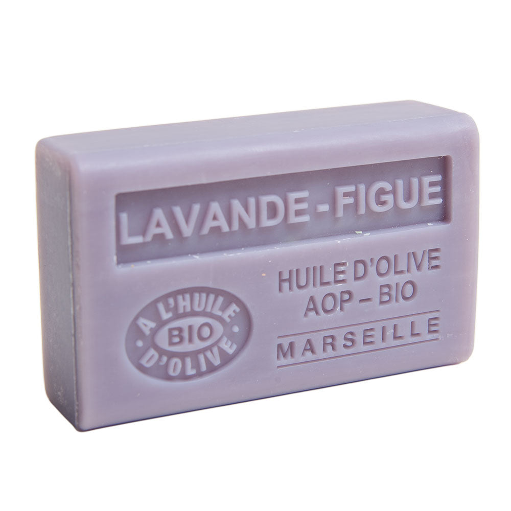 French Olive Oil Soap with Shea Butter, Lavender Fig Fragrance, 125g