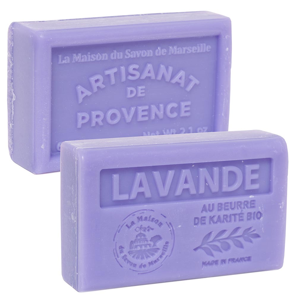 French Soap with Shea Butter, Lavender Fragrance, 60g
