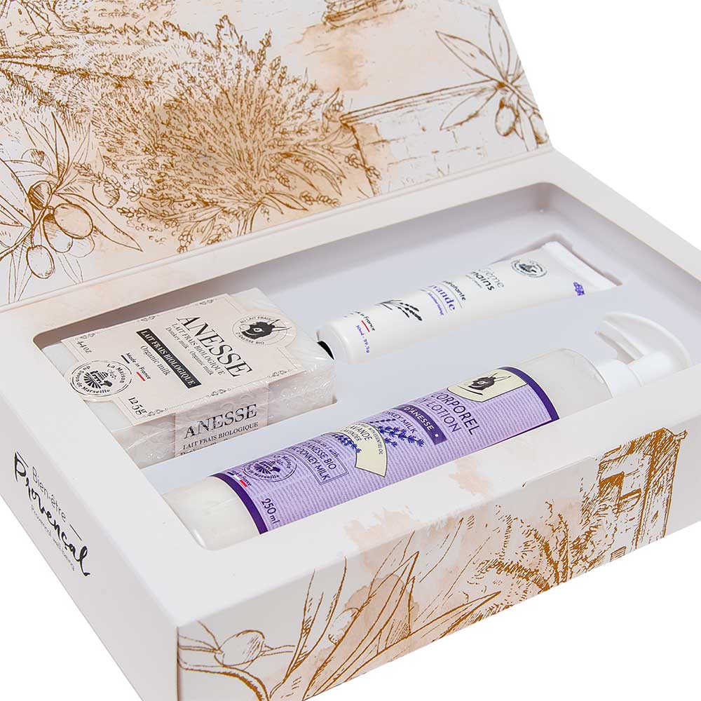 French Body Gift Set, Donkey Milk, Lavender Fragrance