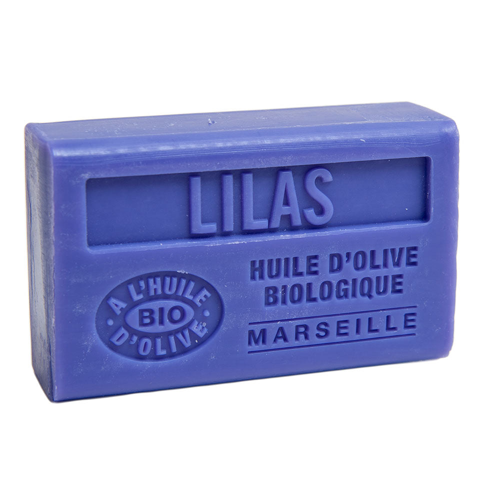 French Olive Oil Soap with Shea Butter, Lilac Fragrance, 125g