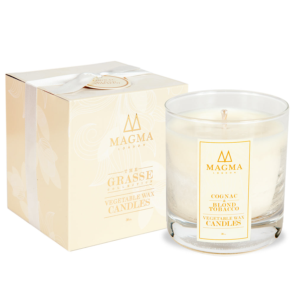 Scented Luxury Candles, Cognac and Blond Tobacco Fragrance, 380g