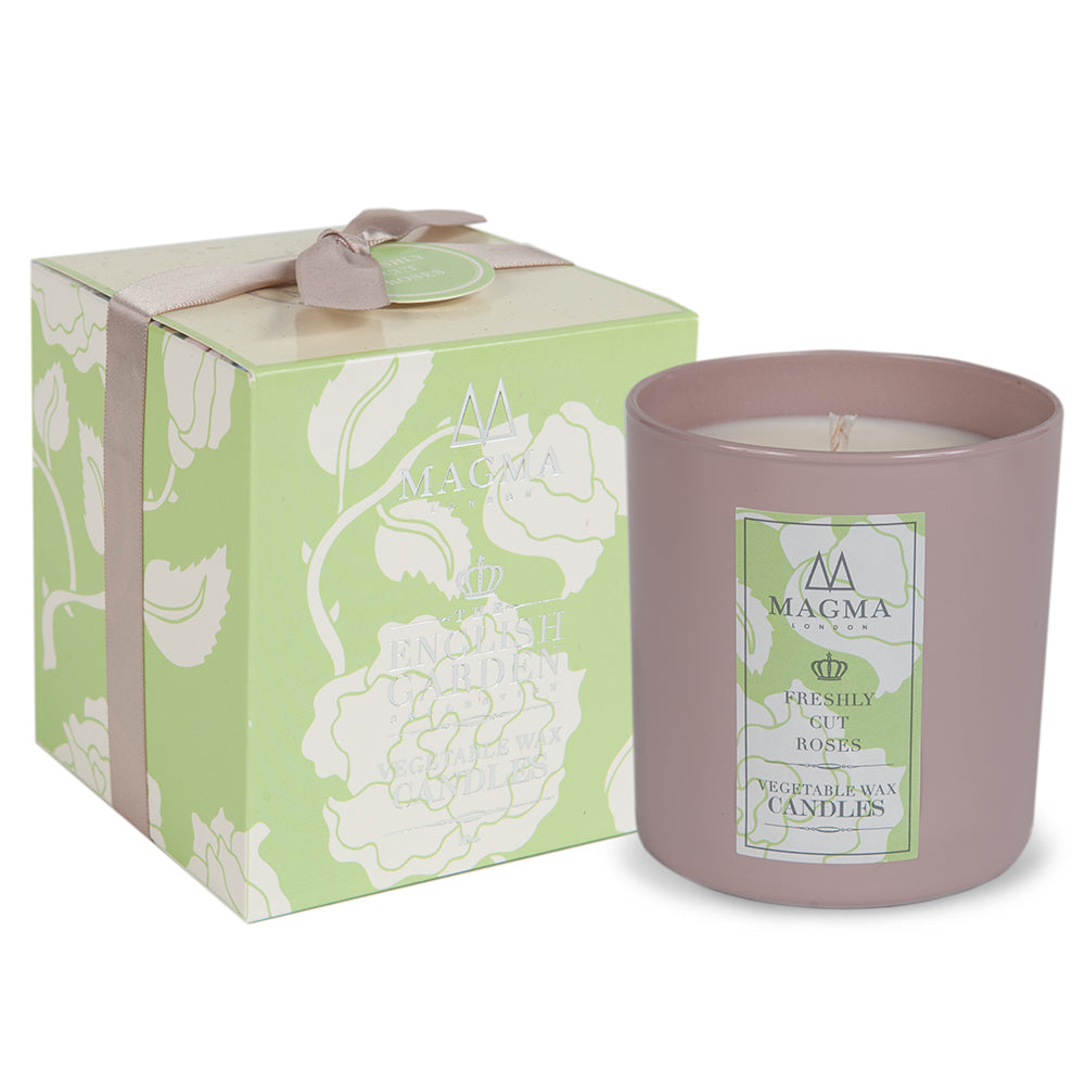 Scented Luxury Candles, Freshly Cut Rose Fragrance, 380g