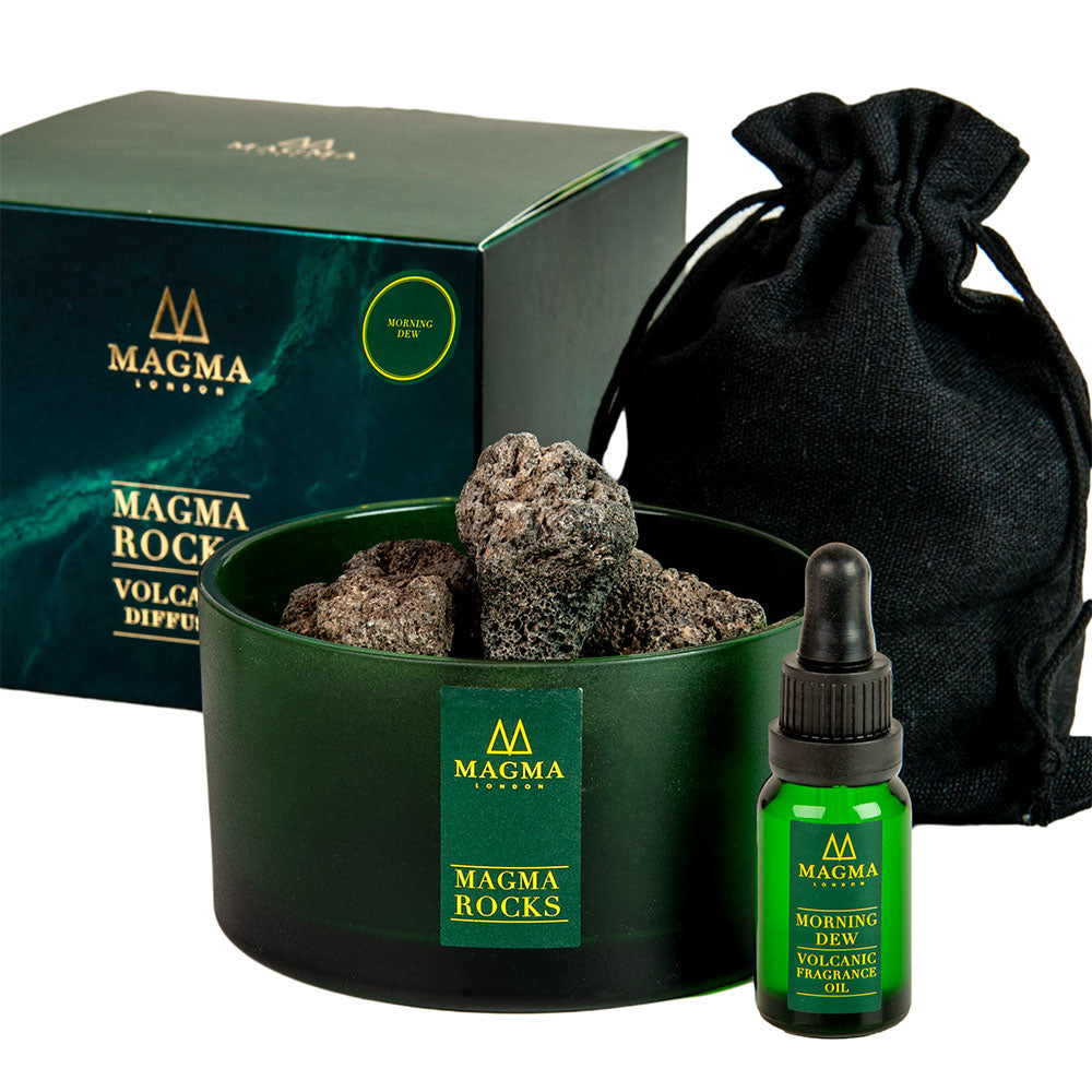Volcanic Rock Diffuser, Essential Oils, Morning Dew Fragrance, 15ml