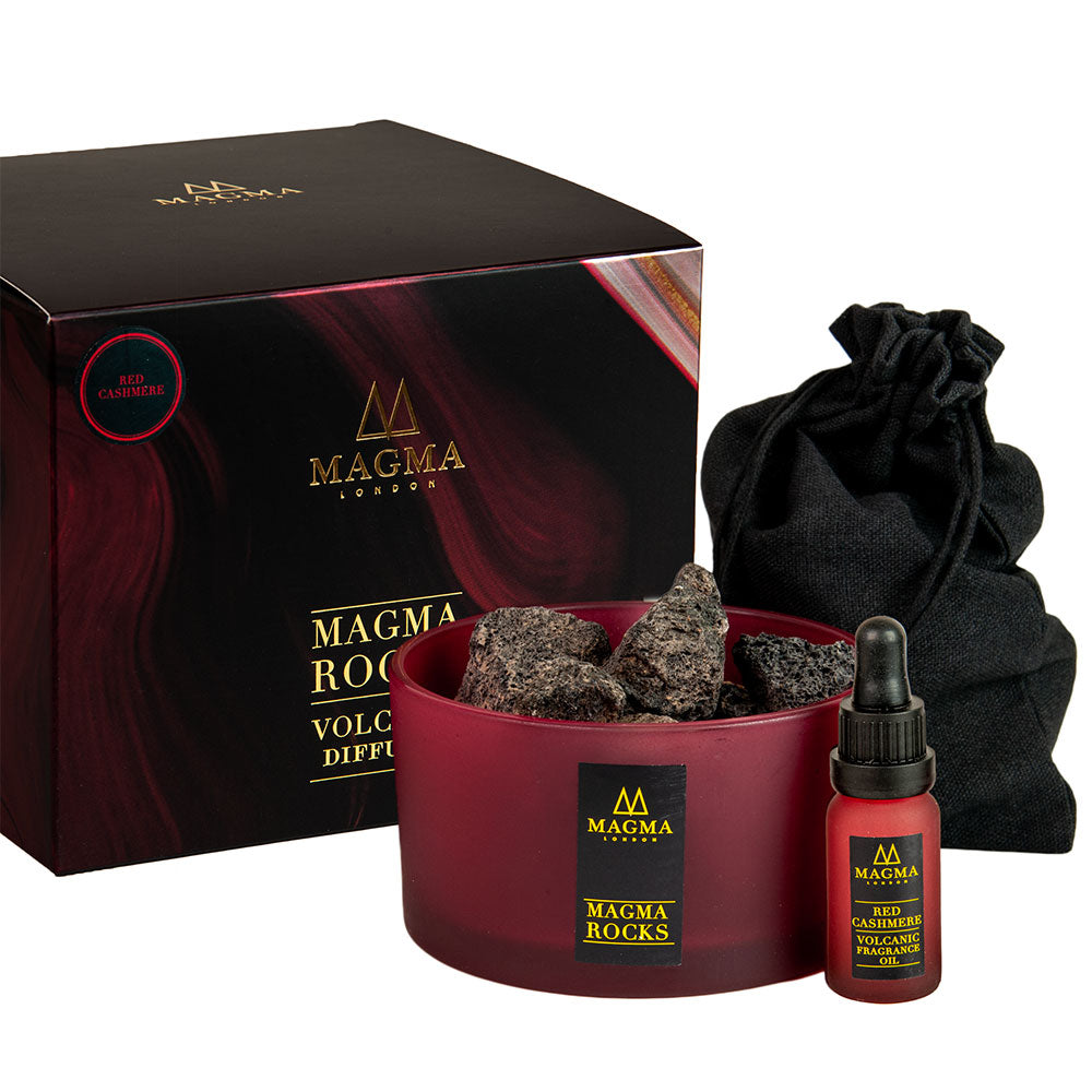 Volcanic Rock Diffuser, Essential Oils, Red Cashmere Fragrance, 15ml