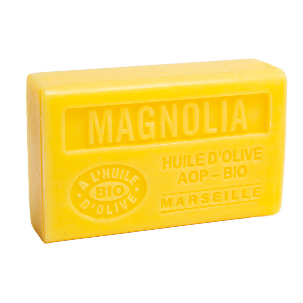 French Olive Oil Soap with Shea Butter, Magnolia Fragrance, 125g