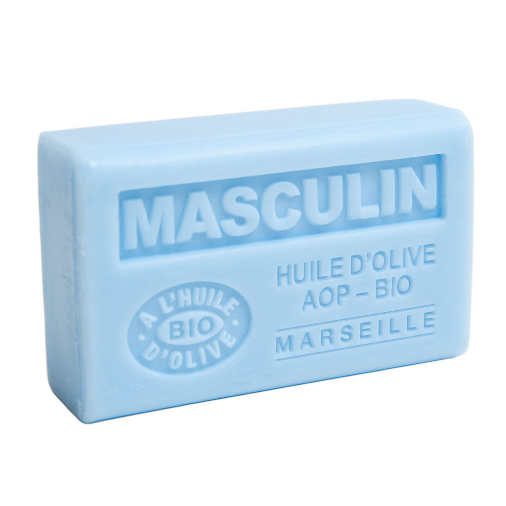 French Olive Oil Soap with Shea Butter, Masculine Fragrance, 125g