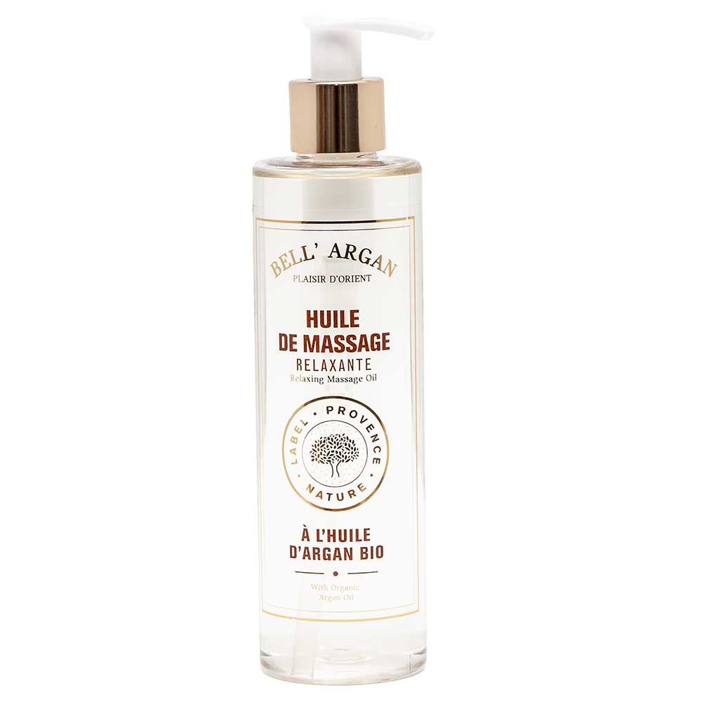 Massage Oil, Argan Oil and Essential Oils, Coconut Fragrance, 250ml