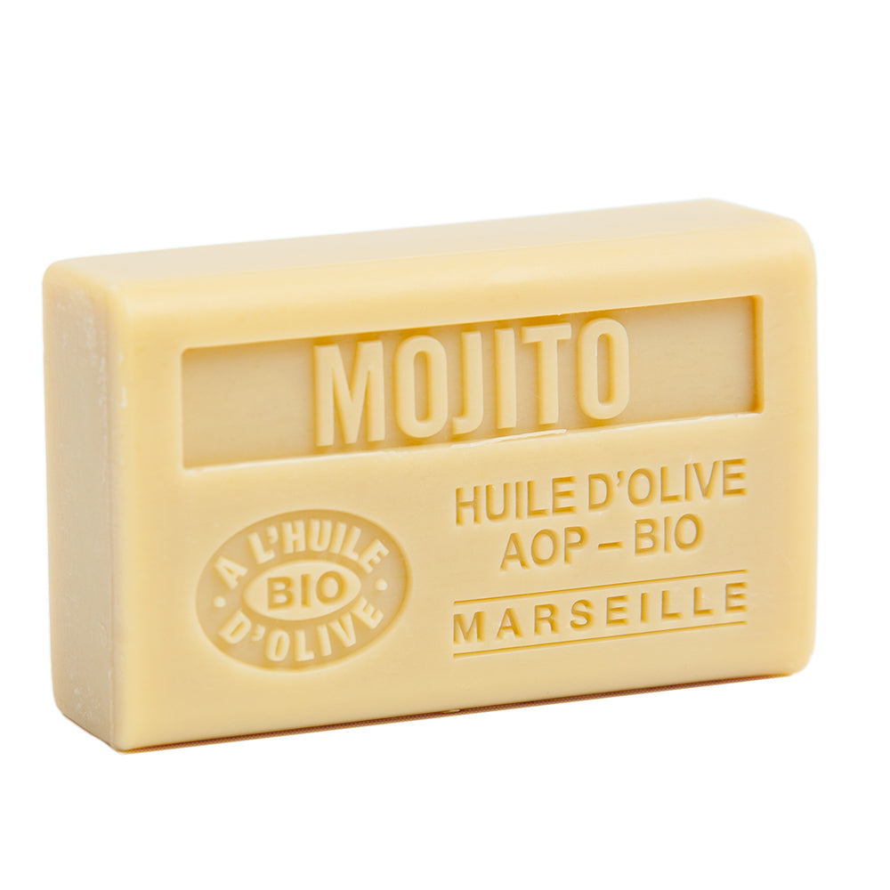 French Olive Oil Soap with Shea Butter, Mojito Fragrance, 125g