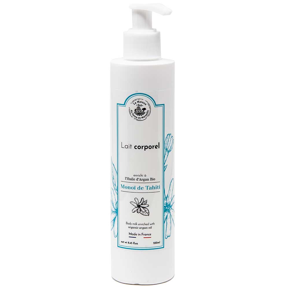 French Body Lotion, Argan Oil and Coconut Oil, Monoi Fragrance, 250ml