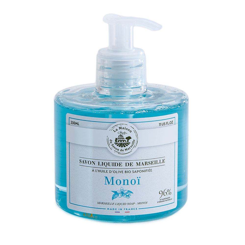French Liquid Soap, Olive Oil, Monoi Fragrance, 330ml