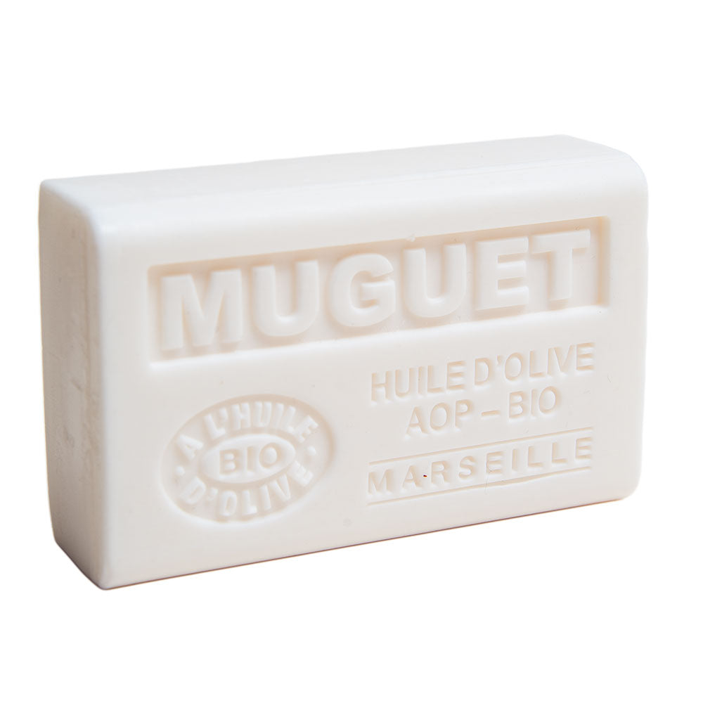 French Olive Oil Soap with Shea Butter, Lily of the Valley Fragrance, 125g