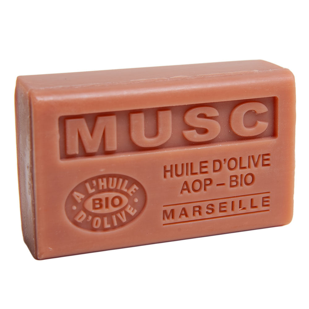 French Olive Oil Soap with Shea Butter, Musk Fragrance, 125g