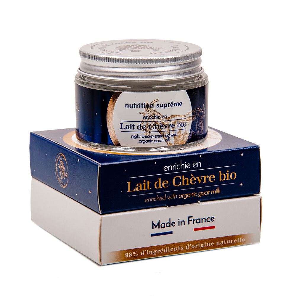 French Night Face Cream, with Organic Goats Milk, 50ml