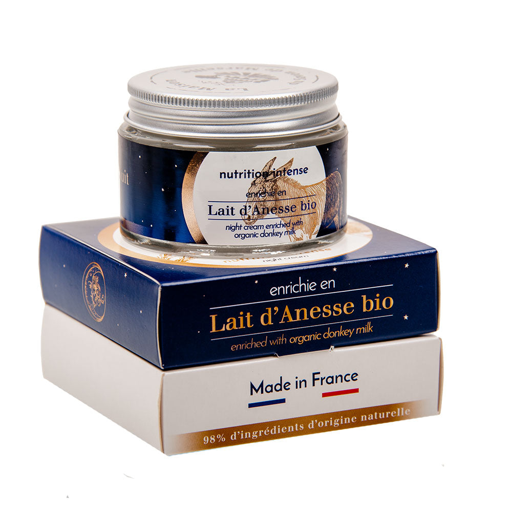 Night Face Cream, Skin Care with Organic Donkey Milk, 50ml