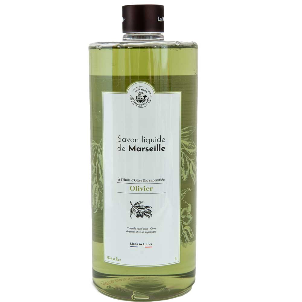 French Liquid Soap Refill, Olive Oil, Olive Oil Fragrance, 1 Litre