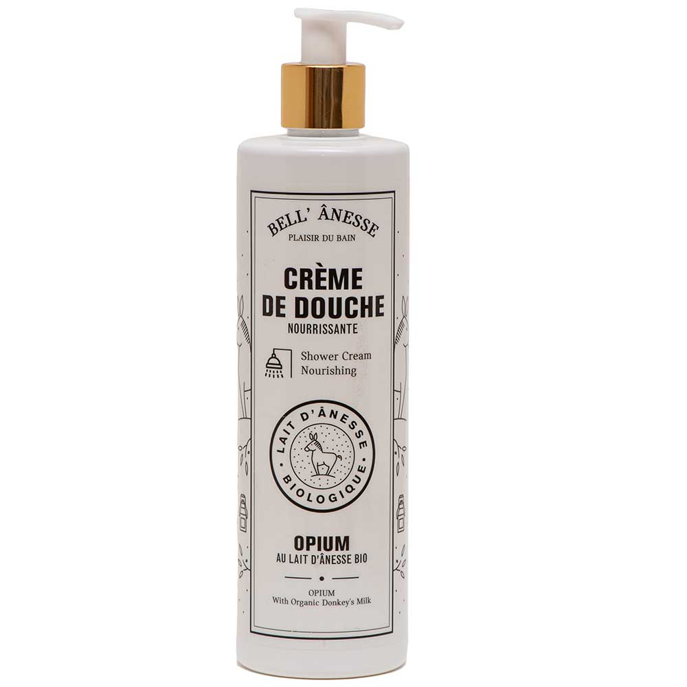 French Shower Cream, Donkey Milk, Opium Fragrance, 400ml