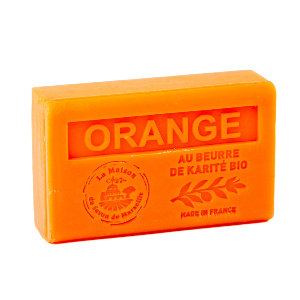 French Soap with Shea Butter, Orange Fragrance, 125g