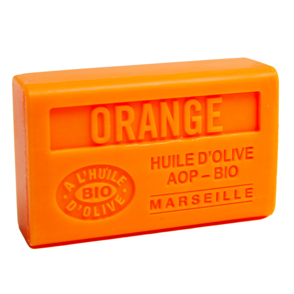 French Olive Oil Soap with Shea Butter, Orange Fragrance, 125g