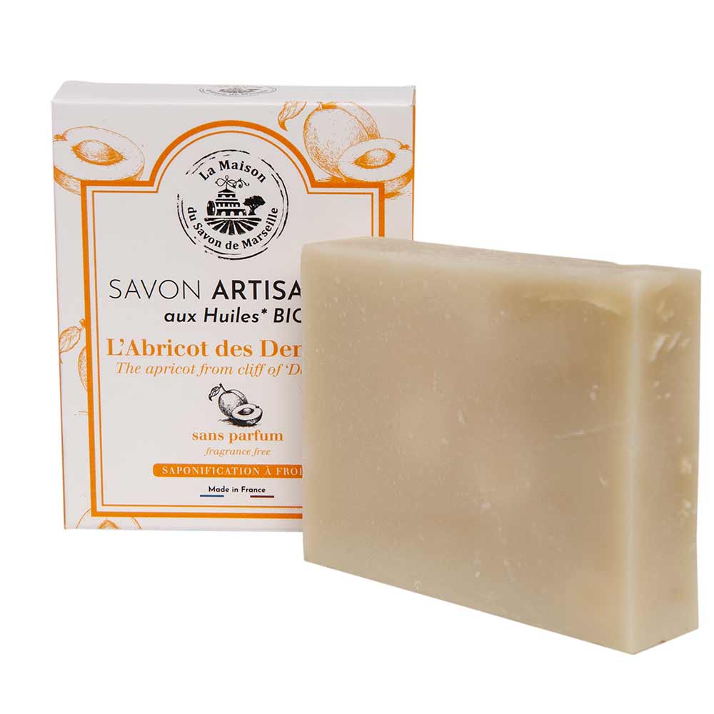 French Vegan Palm Oil Free Soap, Apricot Oil, 100g