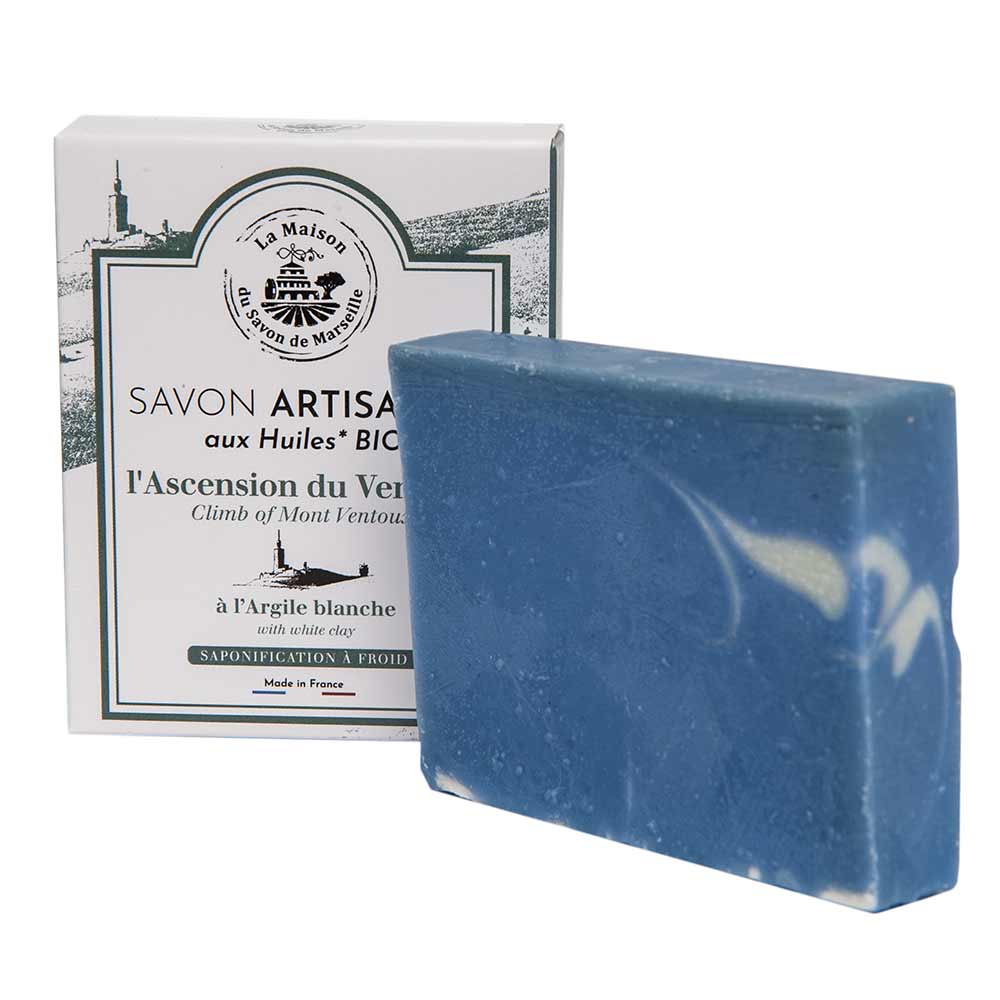 French Vegan Palm Oil Free Soap, White Clay, 100g