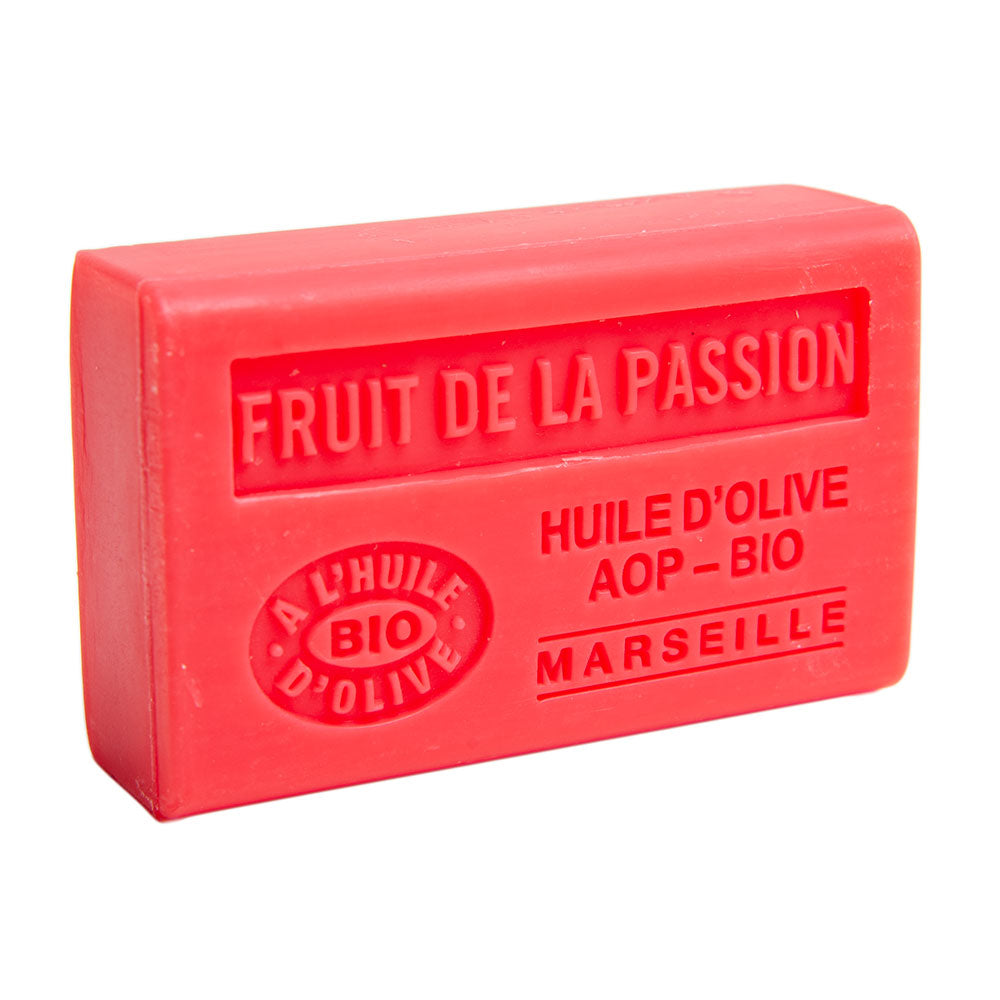 French Olive Oil Soap with Shea Butter, Passion Fruit Fragrance, 125g