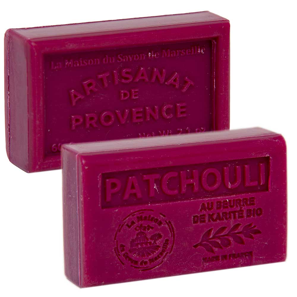 French Soap with Shea Butter, Patchouli Fragrance, 60g
