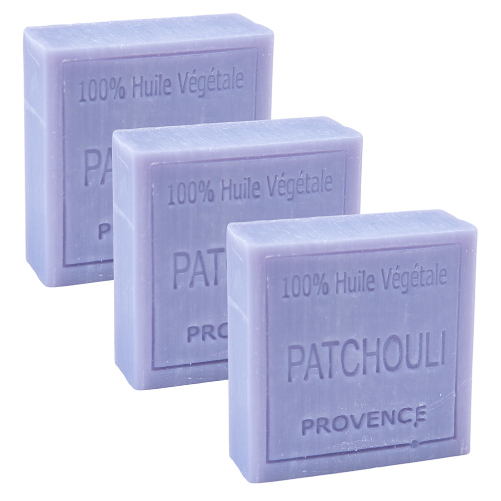 French Soap Bar, Enriched with Grapeseed Oil, Patchouli Fragrance, 100g