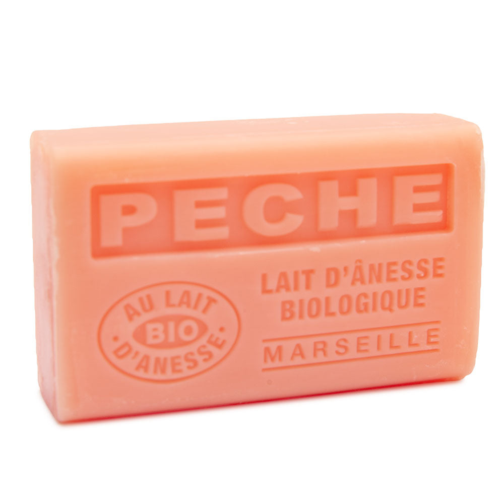 French Soap with Donkey Milk, Peach Fragrance, 125g