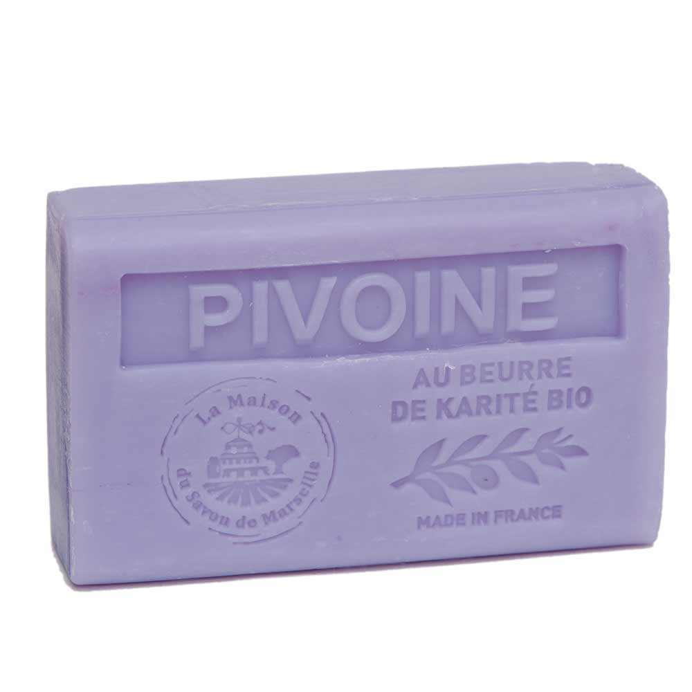 French Soap with Shea Butter, Peony Fragrance, 125g
