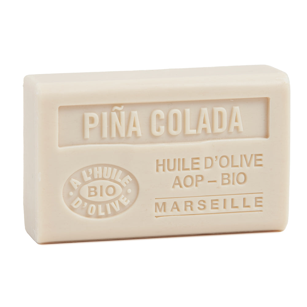 French Olive Oil Soap with Shea Butter, Pina Colada Fragrance, 125g