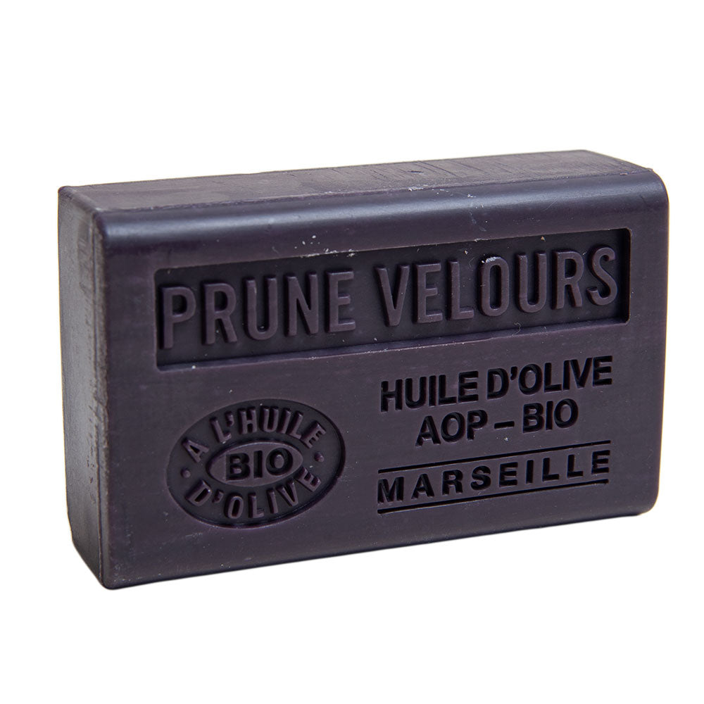French Olive Oil Soap with Shea Butter, Velvet Plum Fragrance, 125g