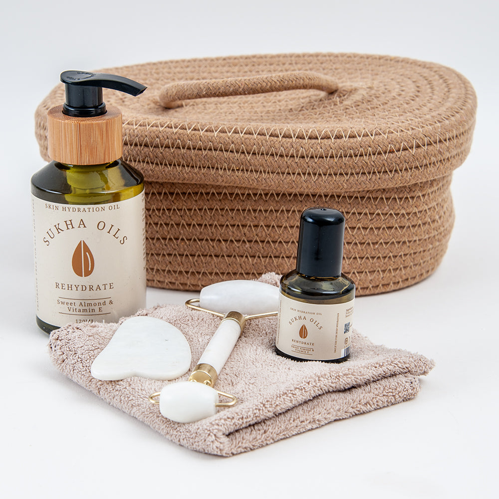 Aromatherapy Rehydrate Gift Set, Sweet Almond & Vitamin E, Fragrance Free