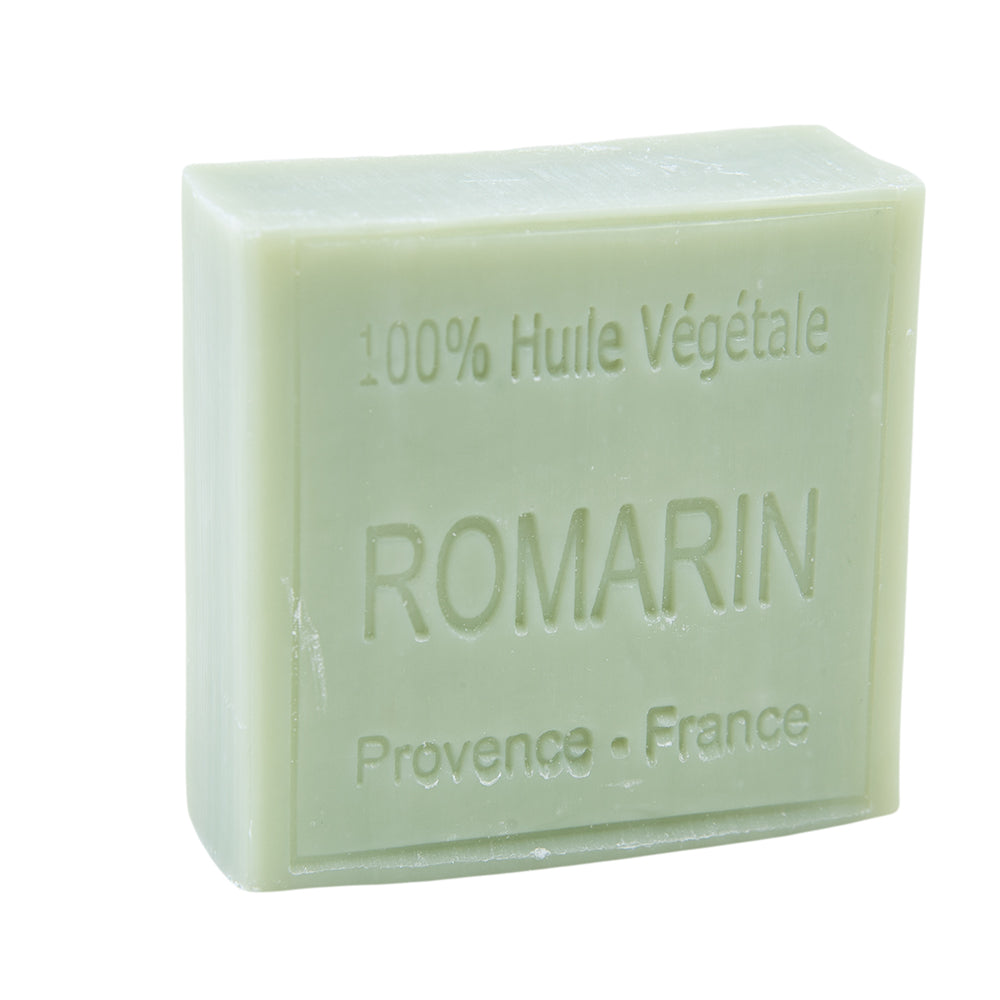 French Soap Bar, Enriched with Sweet Almond Oil, Rosemary Fragrance, 100g