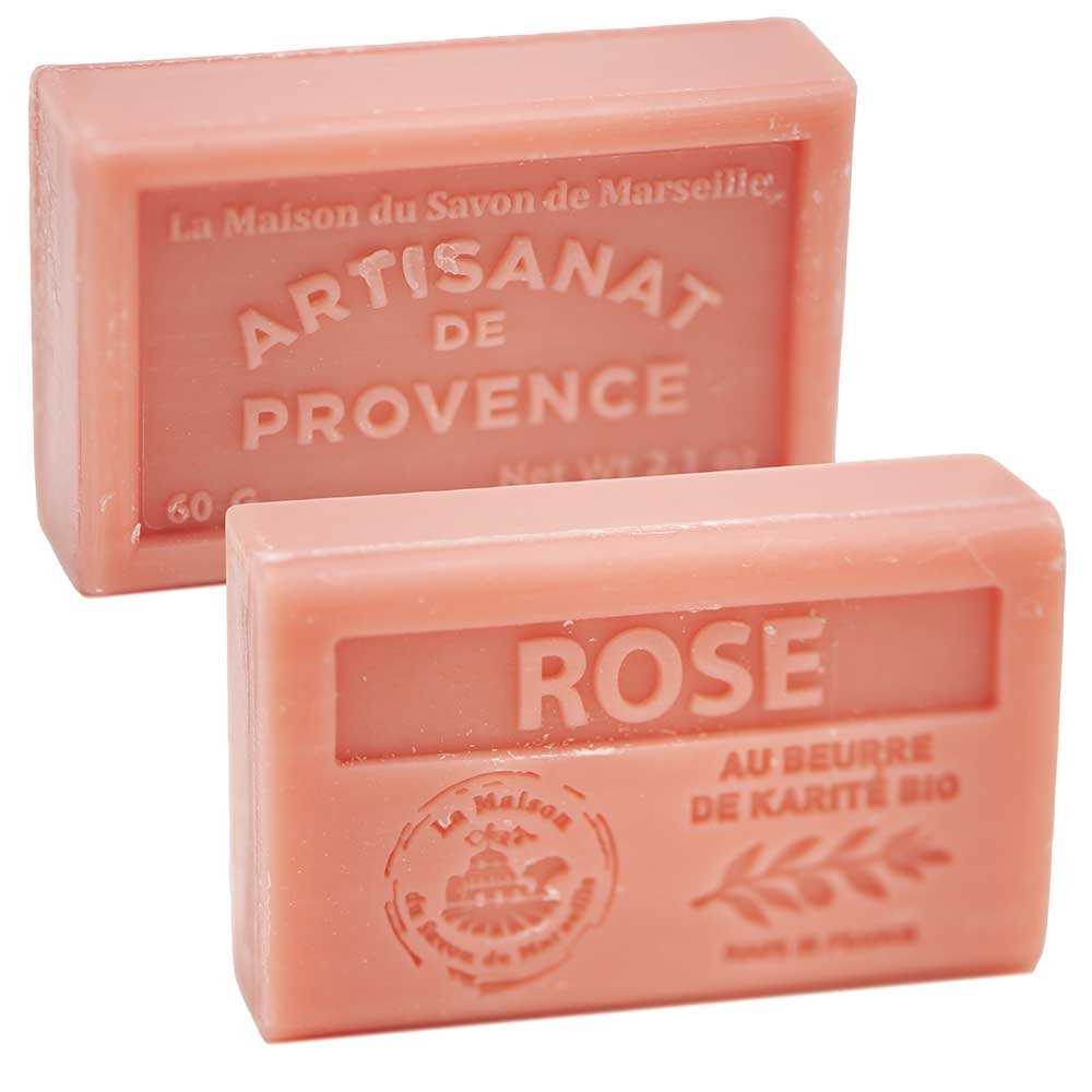 French Soap with Shea Butter, Rose Fragrance, 60g