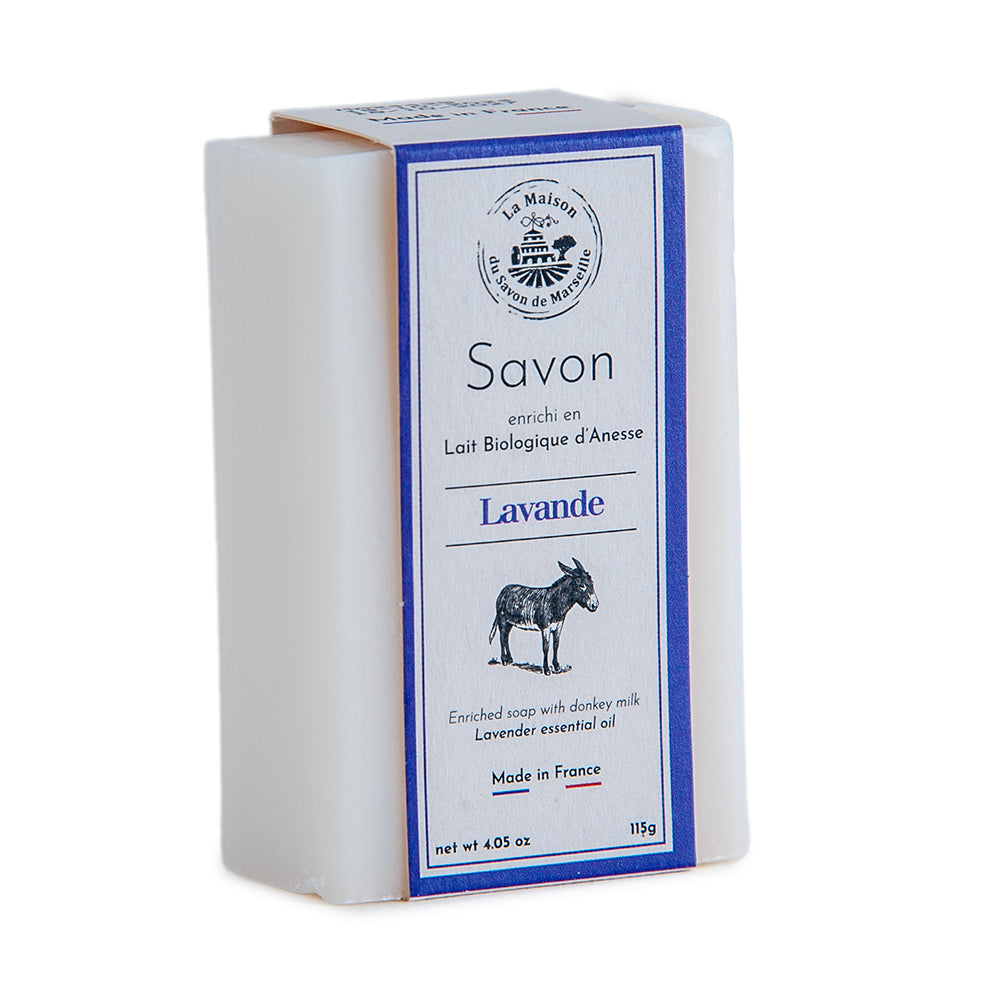 French Soap with Donkey Milk and Shea Butter, Lavender Fragrance, 115g