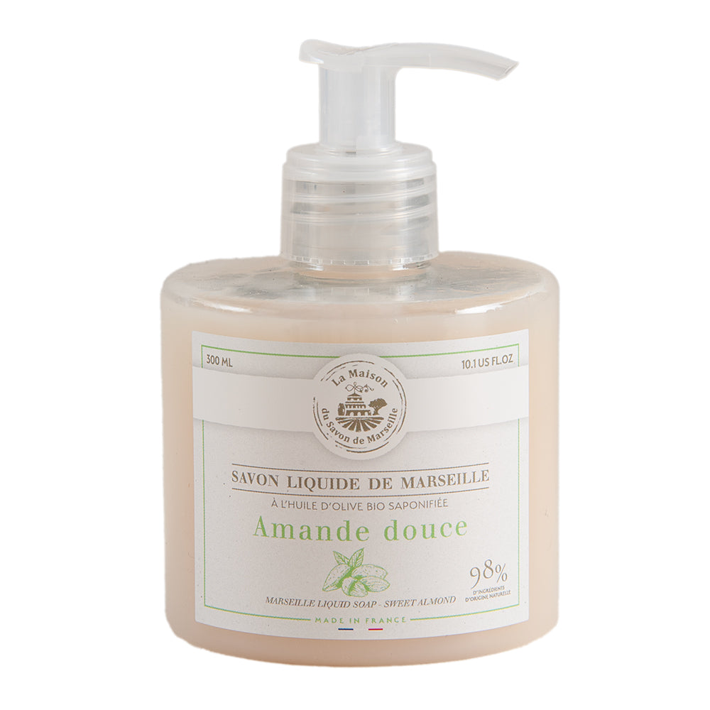 French Liquid Soap, Olive Oil, Sweet Almond Fragrance, 300ml