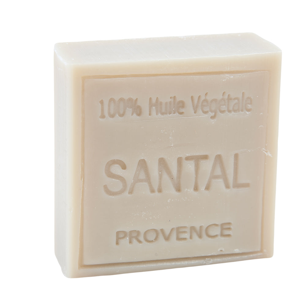 French Soap Bar, Enriched with Aloe Vera & Shea Butter, Sandalwood Fragrance, 100g