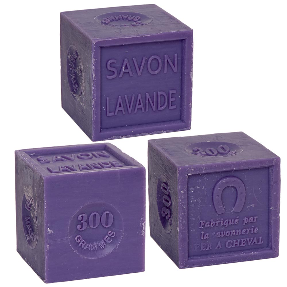 French Soap Cube, Lavender Essential Oil, Lavender Fragrance, 300g