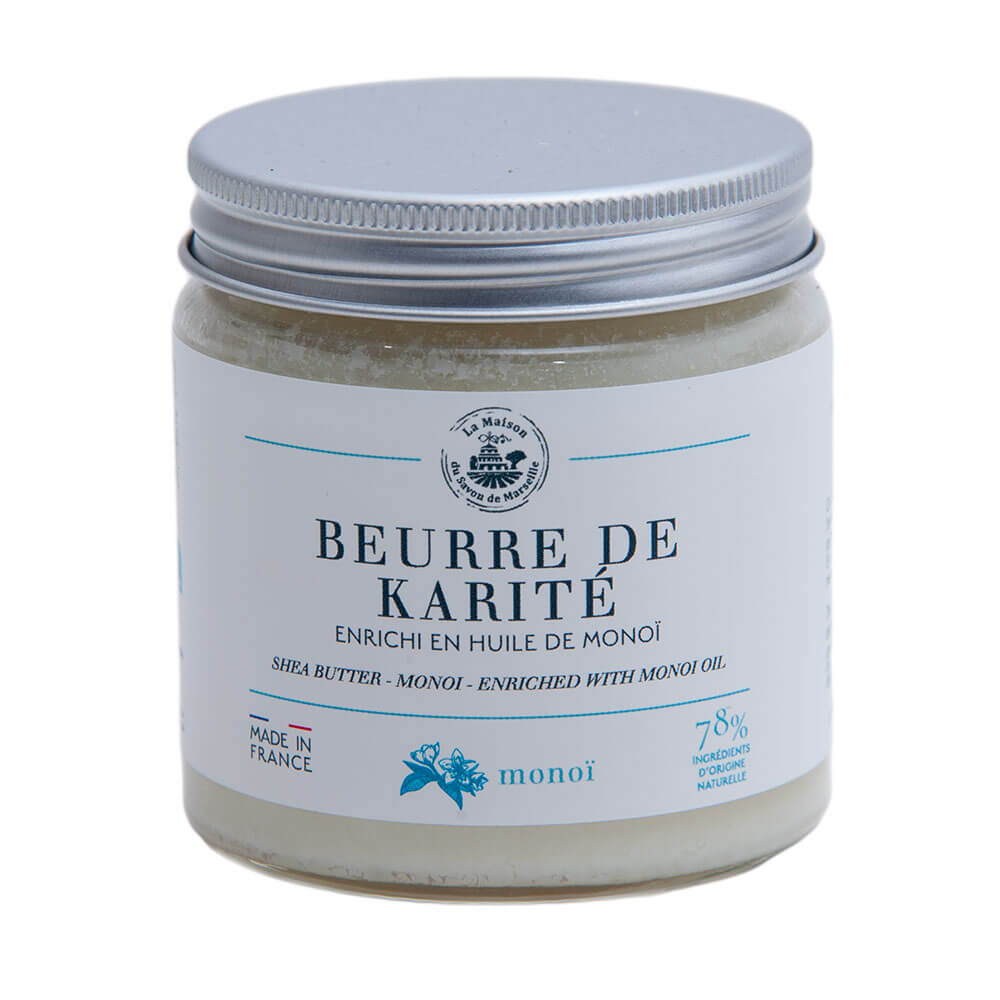 French Shea Butter Balm, Monoi and Coconut Oil, Monoi Fragrance, 120ml