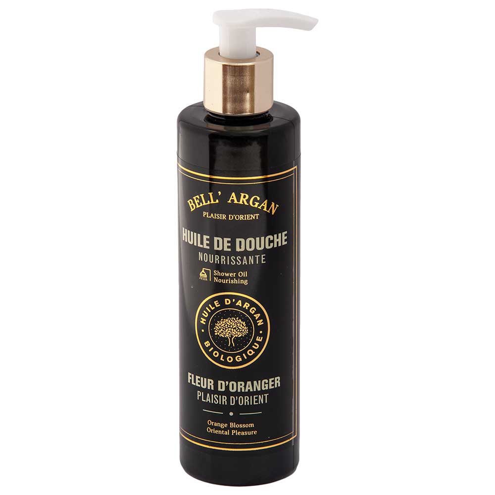 Shower Oil, Essential Oils, Orange Blossom Fragrance, 250ml