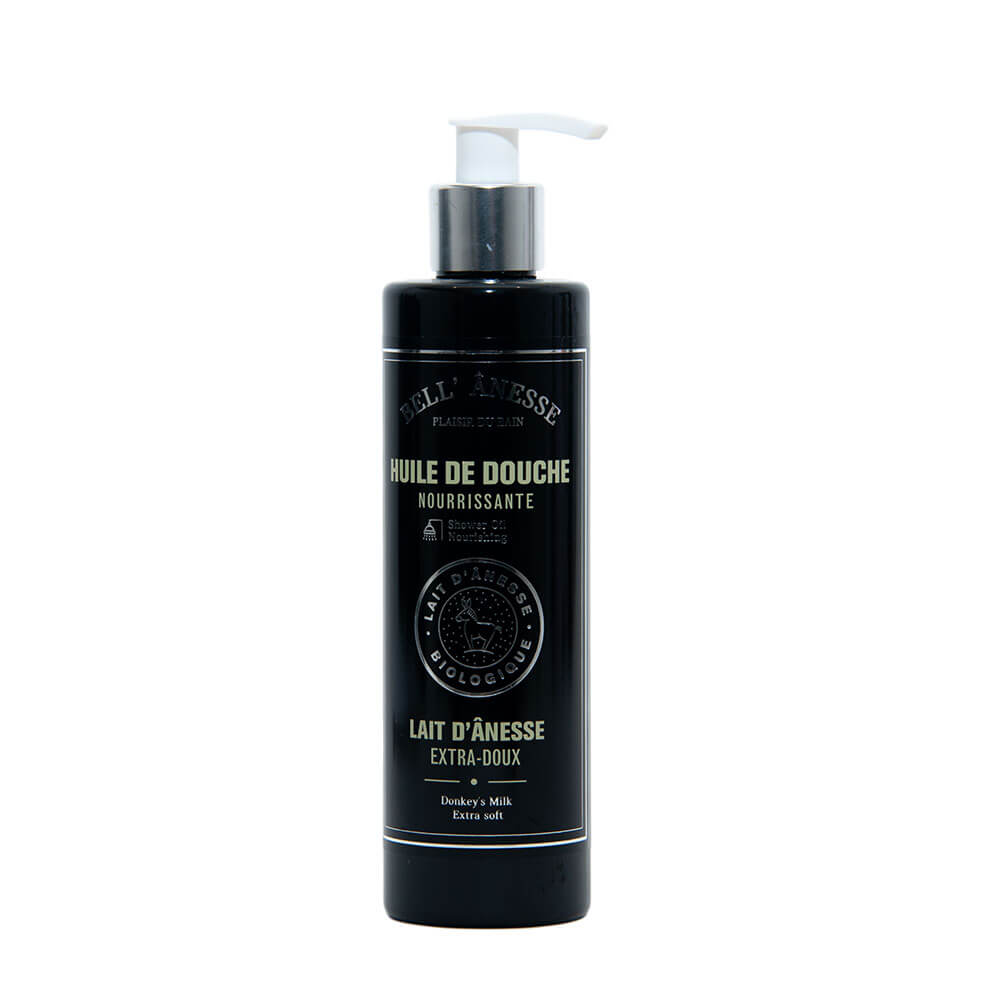 French Shower Oil , Fresh Organic Donkey Milk , 250ml